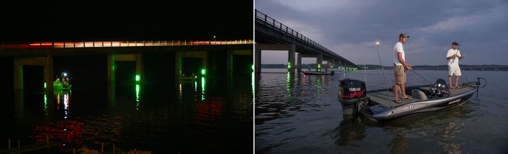 Clarksville Bridge Lighting & Night Fishing